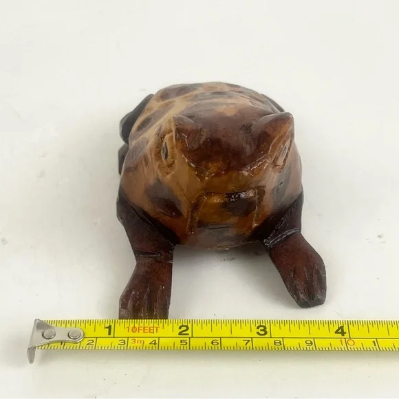 Hand Carved Wooden Frog - Picture 10 of 16